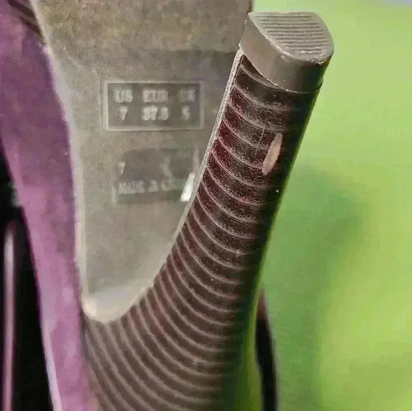 Just Fab women's purple suede heel ankle Booties size 7 US NWOT - Picture 14 of 15